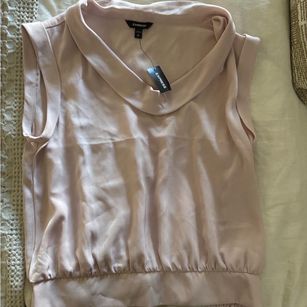 Express Women's Blush Sleeveless Blouse